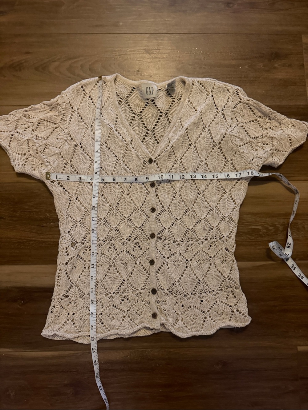 Vintage gap linen and cotton blend cardigan size medium - Picture 9 of 9